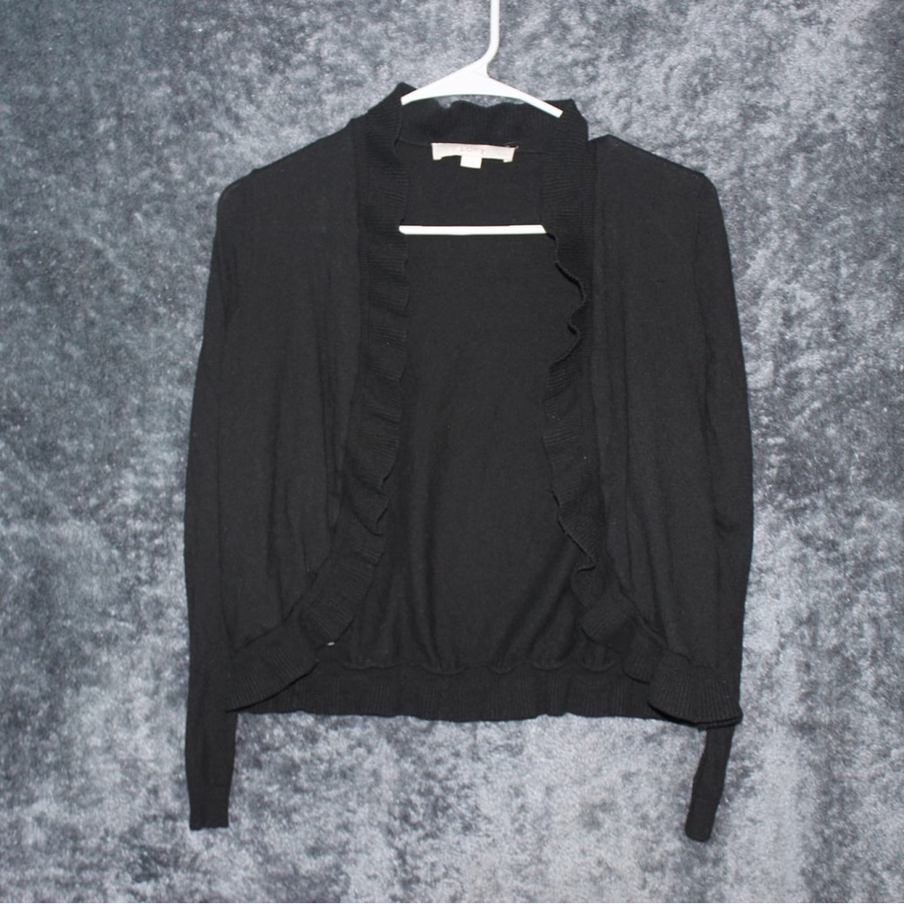 Black Cropped Cardigan